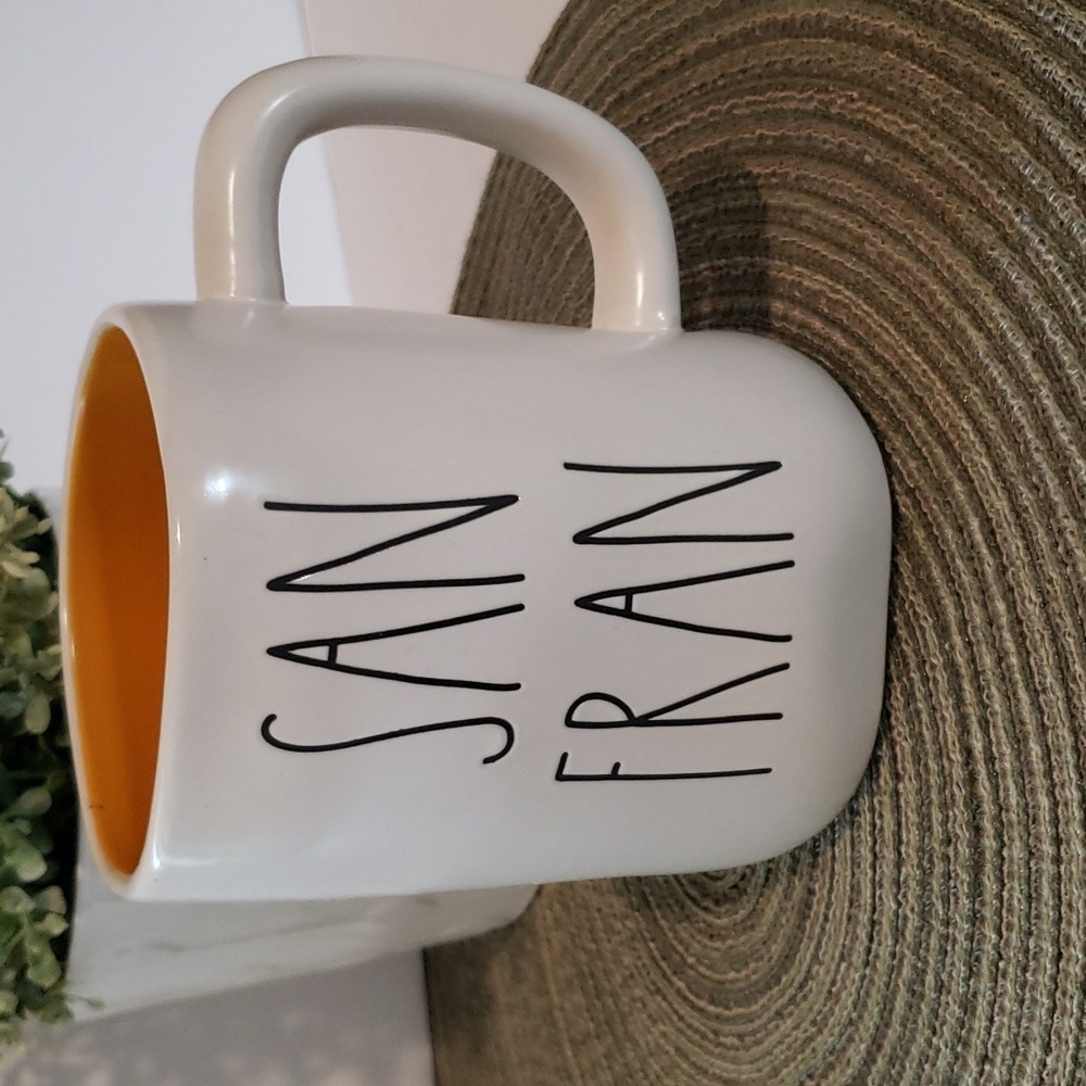 Rae Dunn "SAN FRAN" with Golden Gate Bridge Ceramic Mug